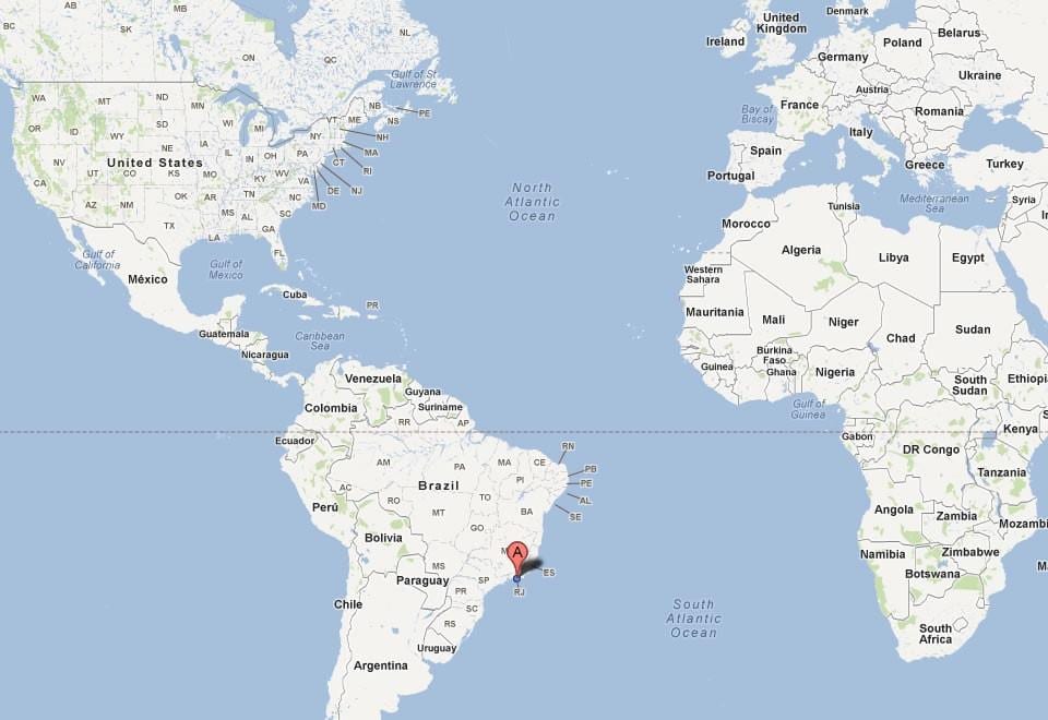 Rio xəritədə