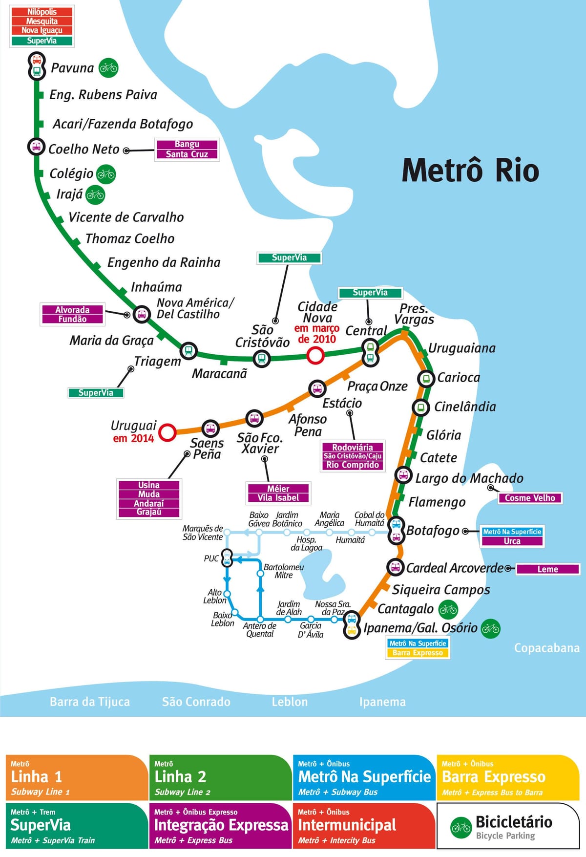 sxem metropolitenin Rio-de-Janeyro