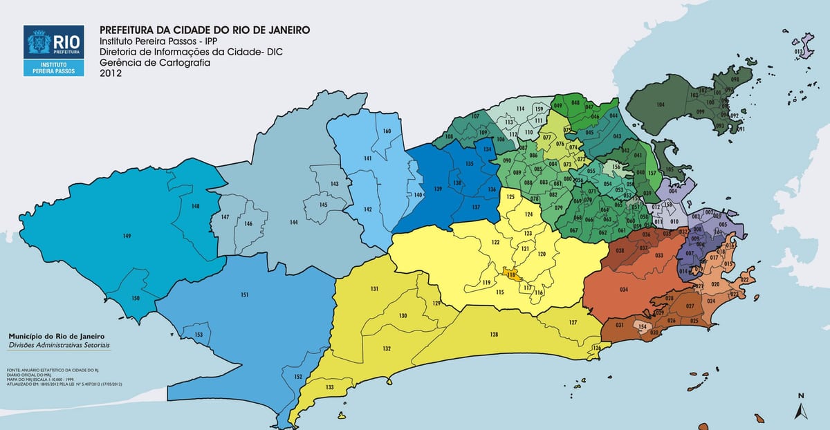 Rio-de-Janeyro dairəsi xəritədə