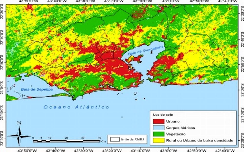 topoqrafik xəritə Rio