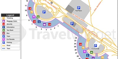 Rio-de-Janeyro hava limanı xəritədə