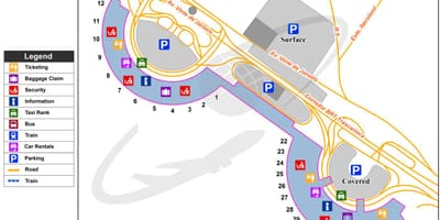 Rio-de-Janeyro hava limanı xəritədə