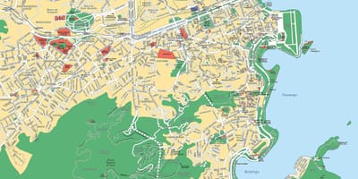 Rio-de-Janeyro aydın xəritə