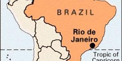 Rio-de-Janeyro Braziliya xəritəsi
