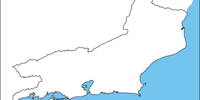 Rio-de-Janeyro kontur xəritə