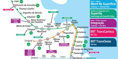Metro xəttinin Rio-xəritə 4