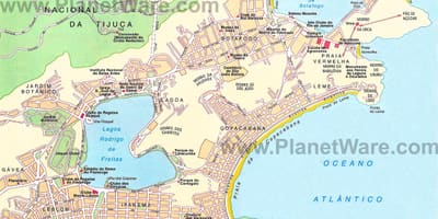 Kart çimərliklər Rio-de-Janeyro