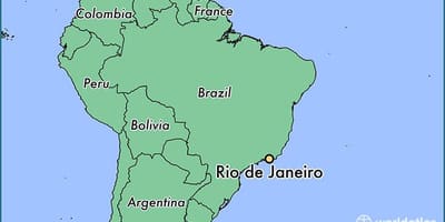 Rio-de-Janeyro, Braziliya xəritəsi