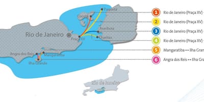 Rio-de-Janeyro qayıq xəritə