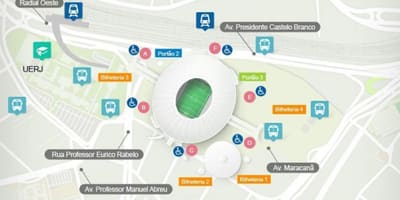 Rio-de-Janeyro stadionu xəritə