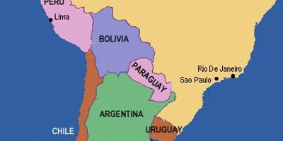 Çay Rio Grande xəritəsi Cənubi Amerika